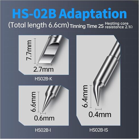 FNIRSI F210 Soldering Iron Tips for HS02B DWS200, F210-K, I, IS Replacement Tips, Constant Temperature Solder Iron Head in Kuwait