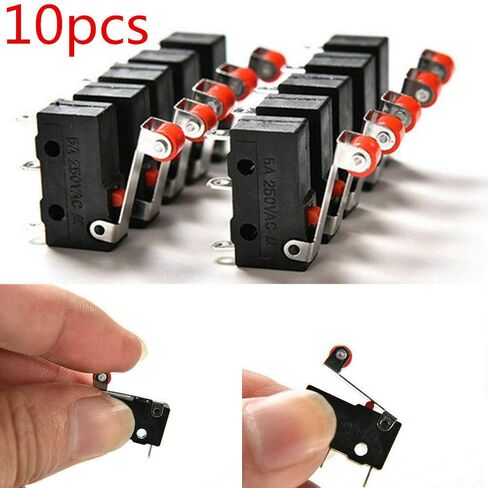 10 قطع مايكرو الرول رافعة الذراع فتح إغلاق الحد التبديل Kw12-3 ثنائي الفينيل متعدد الكلور Microswitch in Kuwait
