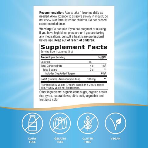 Nature's Way Calm Drops، تعمل بسرعة للمساعدة في تخفيف التوتر*(1)، GABA سريع المفعول، أقراص استحلاب مغلفة بشكل فردي، بنكهة التوت، 30 قرص استحلاب in Kuwait