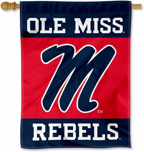 College Flags & Banners Co. Ole Miss Double Sided House Banner Flag in Kuwait