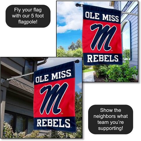 College Flags & Banners Co. Ole Miss Double Sided House Banner Flag in Kuwait