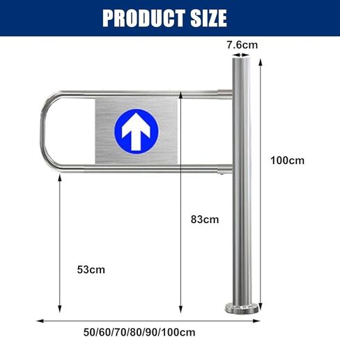 Manual 90° Swing Pedestrian Entrance Door, Suitable for Supermarkets, Factories, Parks 70 * 100cm in Kuwait