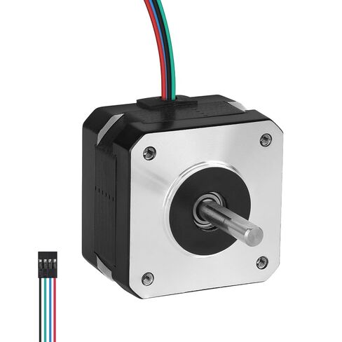 Nema 17 Stepper Motor 1.8‌°‌ 2 المرحلة عزم دوران عالي 0.28Nm(39.65oz·in) ثنائي القطب 42x28mm 1.6A 1.6Ω 4-سلك رمح 24mm φ5mm 42 محرك متدرج كابل 1M للطابعة ثلاثية الأبعاد DIY Robot CNC Machine in Kuwait