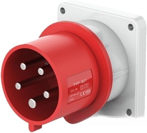 Reverse Connector TYP:817 Industrial Concealed 32A 3-pin IP44 Male(TYP:821/32A5PIP44) in Saudi Arabia