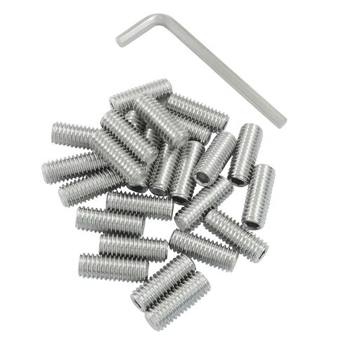 25Pcs Allen Head Screws, 3/8-16 x 1 inch Hex Drive Cup Point Screws for Home Repair, Install Door Lock, Repair Furniture, Electronic Product, DIY, Fixtures (with 3/8" Allen Wrench) in Kuwait