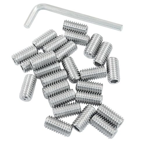 25Pcs Allen Head Screws, 3/8-16 x 1 inch Hex Drive Cup Point Screws for Home Repair, Install Door Lock, Repair Furniture, Electronic Product, DIY, Fixtures (with 3/8" Allen Wrench) in Kuwait