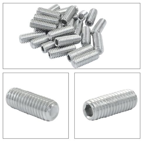25Pcs Allen Head Screws, 3/8-16 x 1 inch Hex Drive Cup Point Screws for Home Repair, Install Door Lock, Repair Furniture, Electronic Product, DIY, Fixtures (with 3/8" Allen Wrench) in Kuwait