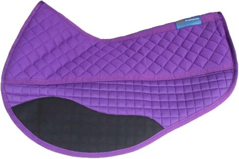 CHALLENGER Quilted Western Purple Barrel Saddle Pad with Fleece Underside Padding – Shock-Absorbing Comfort Training Pad – 26" Spine x 17" Drop 39TS11PR in Kuwait