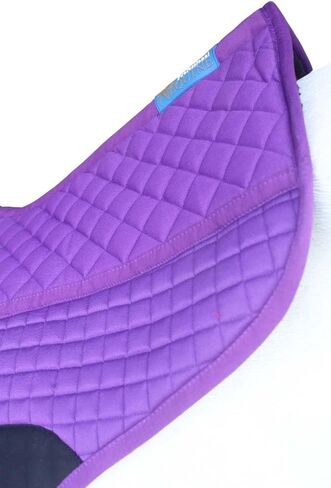 CHALLENGER Quilted Western Purple Barrel Saddle Pad with Fleece Underside Padding – Shock-Absorbing Comfort Training Pad – 26" Spine x 17" Drop 39TS11PR in Kuwait