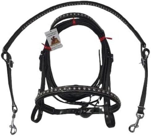 Western Horse PVC Coated Bridle with Stainless Steel Fittings and Breastplate Available in 3 Sizes in Saudi Arabia