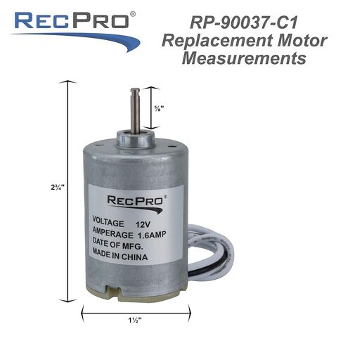 محرك تنفيس بديل RecPro | استبدال محرك التنفيس الخاص بـ Heng | 90037-C1 محرك تنفيس كهربائي 12 فولت in Kuwait