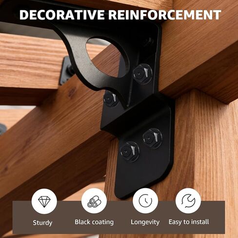 24PCS 0.220 in. x 3-1/2 Inch Outdoor Accents Structural Wood Screw with Hex-Head Washer, Black Rust Resistant Coated for Outdoor Pergolas, Decks, Fence Gates in Kuwait