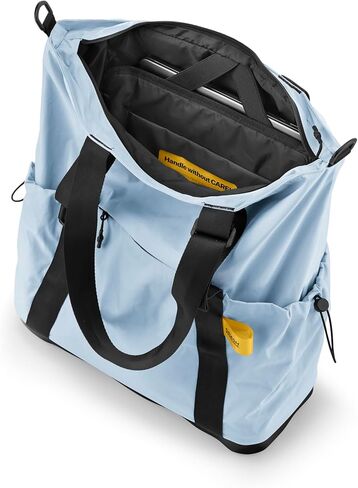CRASH BAGGAGE Hard Tote Bag – Work & Travel with Laptop Compartment, Interior Pockets, Luggage Strap, Adjustable Handles in Saudi Arabia