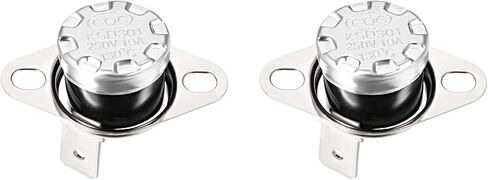 Rebower KSD301 Thermostat 130C NC Temperature Thermal Control Switch, [for Microwave Oven Refrigerators] - Normally Closed/90C Angle/5pcs in Saudi Arabia