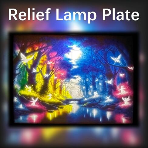 Upgrated for Bambu CMYK Lithophane LED Backlight Board Kit, 120 Lamp Beads with Adjustable Brightness for Bambu Lab A1/A1 Mini Combo/P1S/P1P/X1C/X1E AMS 3D Printer, CMYK Lithophane Light Panel in Saudi Arabia