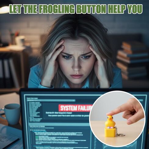 سلسلة مفاتيح نعيق الضفدع، صانع صوت حيواني واقعي لإدارة الإجهاد، صانع ضوضاء محمول للاستخدام في المكتب والسفر، مجموعة من أربعة مع الضفادع والبط in Kuwait