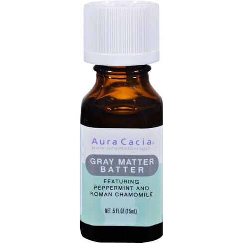 Aura Cacia Gray Matter Batter Aromatherapy Essential Solutions 1/2 Oz. Bottle in Kuwait