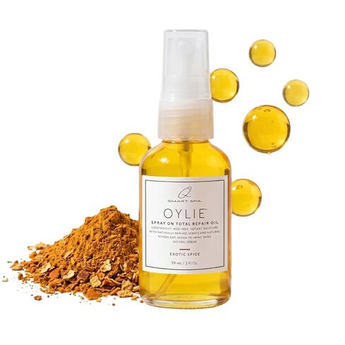 QTICA Oylie Spray On Total Repair Body Oil | Lightweight Spray Oil with Natural Jojoba & Argan Oil Instant Moisture Smooth Finish Deep Hydration Soft Supple Looking Skin 8.5oz (Grapefruit Surprise) in Kuwait