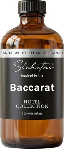 Hotel Collection Diffuser Oil – Inspired by Baccarat Hotel Scent – Sandalwood, Bergamot & Cedarwood – for Essential & Waterless Diffusers (0.34 Fl Oz (Pack of 1)) in Kuwait