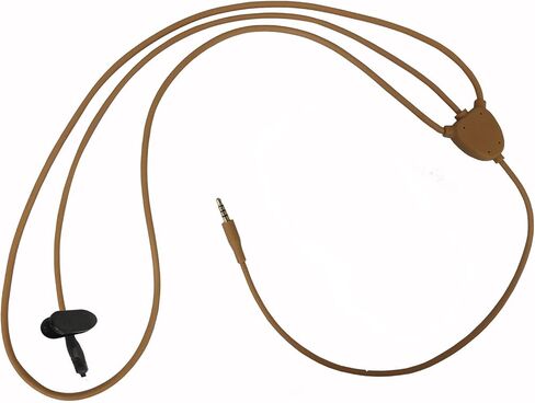 Invisible Skin Wireless Neckloop Inductive Transmitter with 3.5mm Plug - Features Built-in Microphone for Answering Calls and Transmitting Audio to Micro Earpiece(Not Included) for Voice and Music in Kuwait