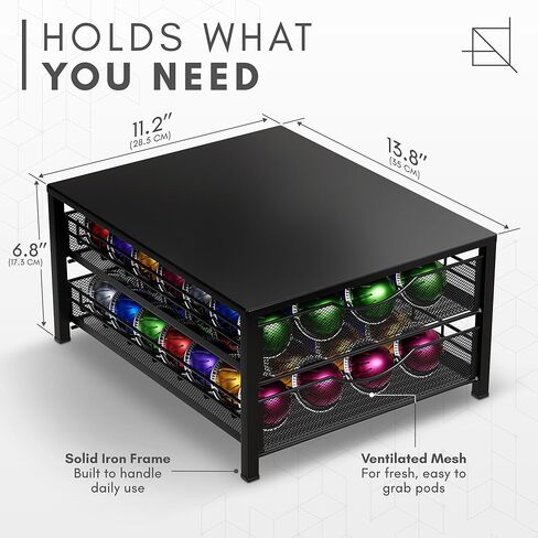 K Cup Holder - Coffee Bar Organizer لـ Confertop - K كوب درج منظم - إكسسوارات محطة القهوة - حاملي كوريج القهوة لجراب العدادات الصغيرة - KPOD KCUP Storage - Coffee Pods Holder in Saudi Arabia