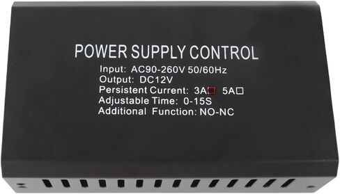 12V 3A Access Control Power Supply, 90-260V Input, 3KW Output, ABS Housing - Stable Voltage, High Efficiency, Ideal for Door Lock Security Systems in Kuwait