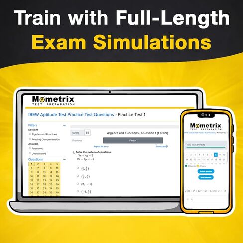 IBEW Aptitude Test Prep 2026-2027 - 5 اختبارات تدريب كاملة، 150+ دروس فيديو عبر الإنترنت، دليل دراسة الأسرار للمتدرب الكهربائي: [الإصدار الثاني] in Kuwait