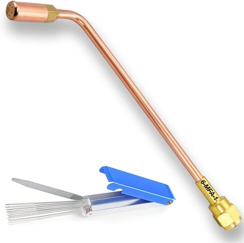 Oxygen Acetylene Rosebud Torch Tip 6-MFA-1 for Victor 100 Series Torch Handles with Torch Tip Cleaner, #6 Oxy Acetylene Heating Nozzle Rosebud for Victor Medium Duty, #6 for 100C/WH26/WH260 Torches in Kuwait