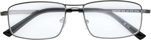 Men's Observer Square Reading Glasses, Dark Gunmetal, 54 mm in Saudi Arabia