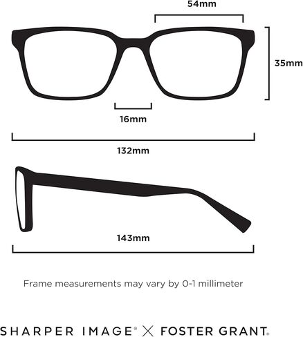 Men's Observer Square Reading Glasses, Dark Gunmetal, 54 mm in Saudi Arabia