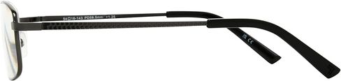 Men's Observer Square Reading Glasses, Dark Gunmetal, 54 mm in Saudi Arabia