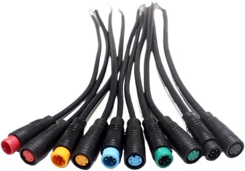 2Pcs M8 2 3 4 5 6 Pin Butt Plug Connector Wiring Line Scooter Brake Cable Pluger Signal Connecting Sensor 20CM(4Pin) in Kuwait