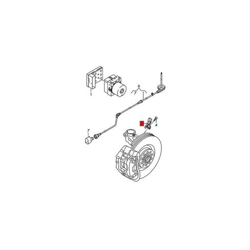 WHT003860 WHT 003 861 WHT 003 862 WHT003863 8Pcs Car ABS Wheel Speed Sensor Left Right Front Rear in Kuwait