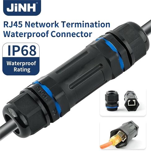 Network Docking Connector Broadband RJ45 Straight-Through Data Terminal Block Outdoor Wiring 1Pcs in Kuwait