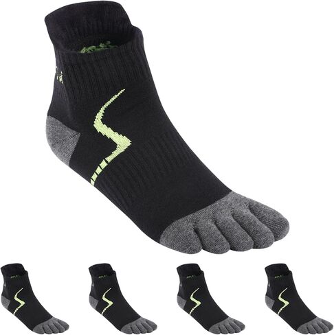 Toe Socks for Men,5Pair Men's Cotton Athletic Socks,Anti-Blister Five Finger Socks,Sport Ankle Toe socks in Saudi Arabia