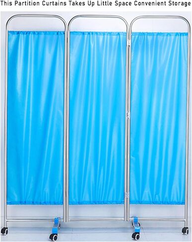 3/4/5 Pieces Folding Screen,304 Stainless 6 Feet Tall Steel Adult Room Divider,for Hospital Clinic Home(4piece) in Saudi Arabia