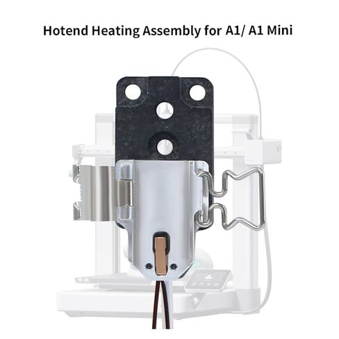 مجموعة تسخين Hotend لـ A1/ A1 Mini: استبدال سريع التغيير مع ثرمستور سخان السيراميك ومشبك قاعدة التثبيت ملحقات الطابعة ثلاثية الأبعاد in Kuwait