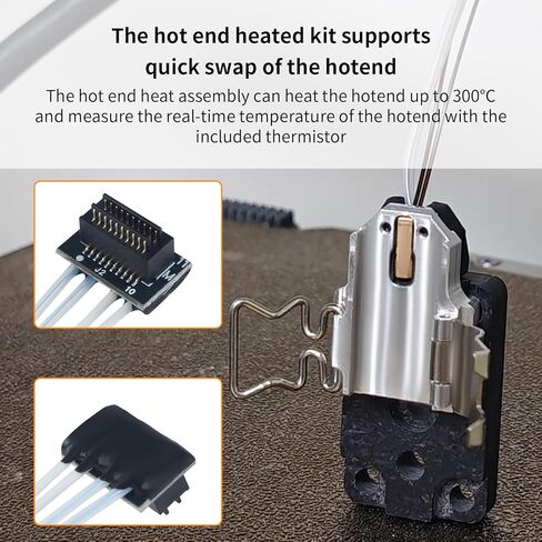مجموعة تسخين Hotend لـ A1/ A1 Mini: استبدال سريع التغيير مع ثرمستور سخان السيراميك ومشبك قاعدة التثبيت ملحقات الطابعة ثلاثية الأبعاد in Kuwait