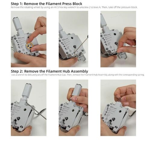 Original Bamboo Lab A1/ A1 Mini AMS Lite Filament Hub,5-Way Filament Hub Components Switch consumables Multi-Color Printing for Bambu Lab A1 Series 3D Printed Accessories in Kuwait