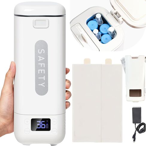 TSA Approved Battery Operated Insulin Cooler Travel Case with Temperature Display,36℉ to 68℉ Adjustable,Fast Cooling,Up to 8hrs Quiet Operation,Protable Medication Cooler for Travel,2-Year Warrnaty in Saudi Arabia