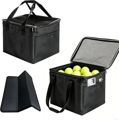 Tennis Ball Bag with Sturdy Bottom, tennis ball,Pickleball, Baseball, Lacrosse & Table Tennis, Teaching, Ball Picking & Organizing (Holds 150 Tennis Balls or 100 Pickleballs) in Kuwait