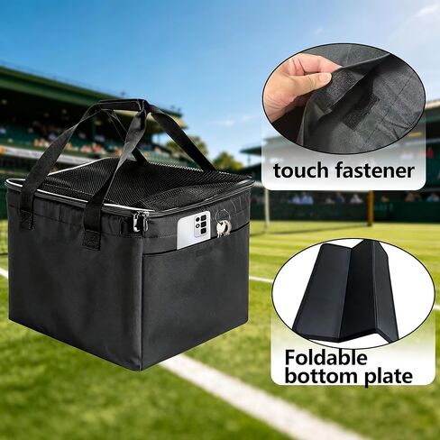 Tennis Ball Bag with Sturdy Bottom, tennis ball,Pickleball, Baseball, Lacrosse & Table Tennis, Teaching, Ball Picking & Organizing (Holds 150 Tennis Balls or 100 Pickleballs) in Kuwait