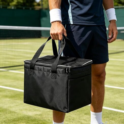 Tennis Ball Bag with Sturdy Bottom, tennis ball,Pickleball, Baseball, Lacrosse & Table Tennis, Teaching, Ball Picking & Organizing (Holds 150 Tennis Balls or 100 Pickleballs) in Kuwait