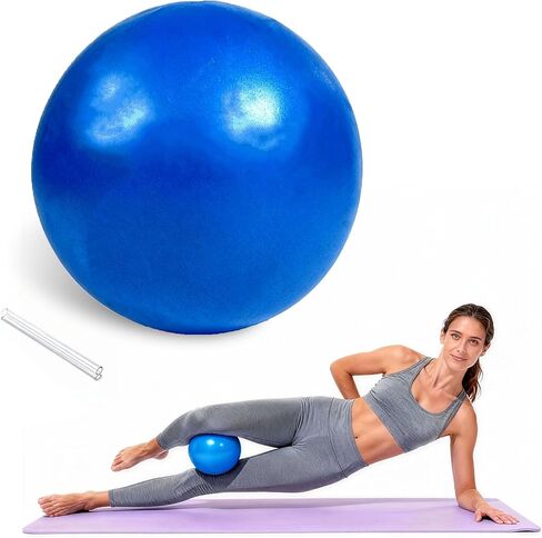 9 Inch Yoga Ball Anti Burst Slip Resistant，Soft Yoga Ball Fitness Ball for Yoga, Core Training, Barre, Stretching at Home Gym & Office in Kuwait