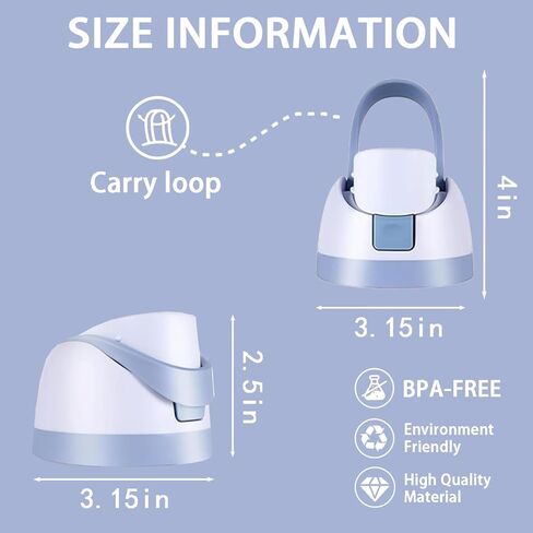 Replacement Lid for Owala Freesip,Compatible with Owala Cup 16oz 24oz 32oz 40oz,BPA-Free,Leakproof Cap Water Bottle for Owala Bottles with Two Stoppers and Two O Seal Rings in Saudi Arabia