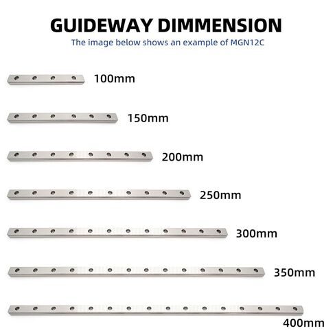 1Pc Miniature Guide Rail MGN7/9/12/15C+ 1Pcs Linear Block 100mm-800mm(700mm) in Saudi Arabia