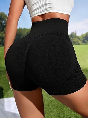 High Waist Workout Shorts for Women, Stretchy Yoga Fitness Pants, Activewear for Exercising, Running in Saudi Arabia