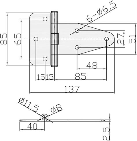 Industrial Machinery Heavy Duty Thick Hinge Flat Folding Cabinet Door Brochure with High Load Bearing 1Pcs(304 SS) in Saudi Arabia
