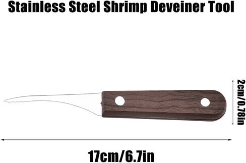 2 Pcs Stainless Steel Shrimp Deveiner Tool, Serrated Shrimp Peeler Shrimp Cleaner Knife for Home Kitchen in Kuwait