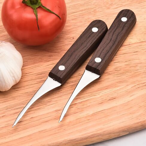 2 Pcs Stainless Steel Shrimp Deveiner Tool, Serrated Shrimp Peeler Shrimp Cleaner Knife for Home Kitchen in Kuwait